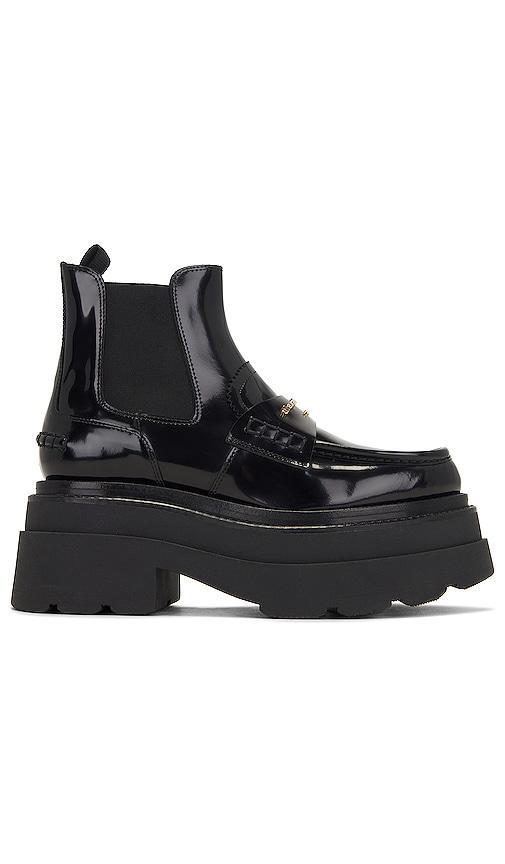 Womens Carter Leather Platform Ankle Boots Product Image