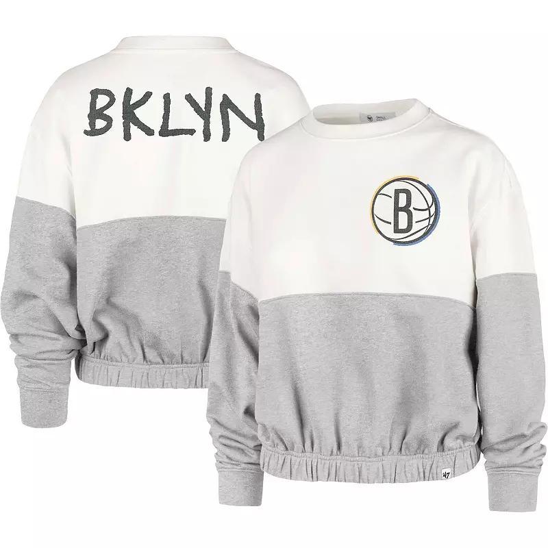 Womens 47 Cream Brooklyn Nets 2022/23 City Edition Take Two Bonita Sweatshirt Product Image