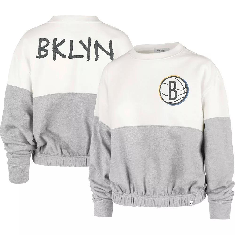 Womens 47 Cream Brooklyn Nets 2022/23 City Edition Take Two Bonita Sweatshirt Product Image