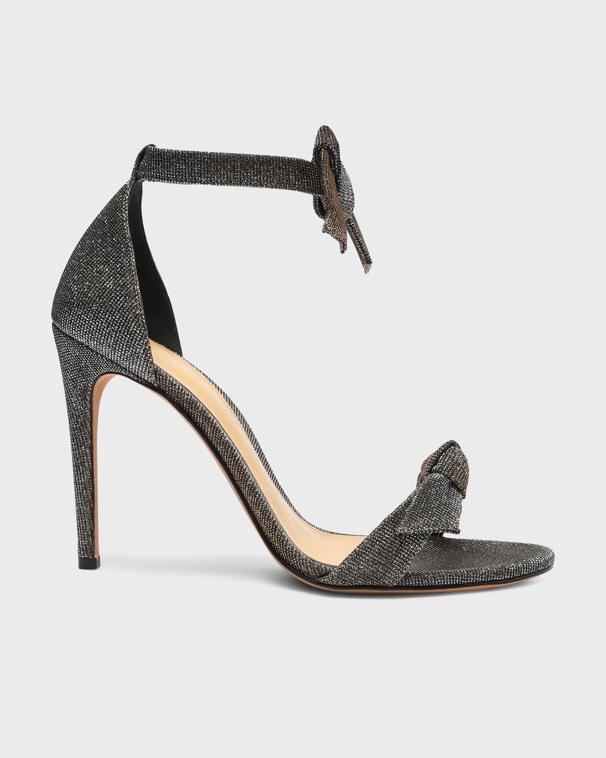Clarita Bow Metallic Evening Sandals Product Image