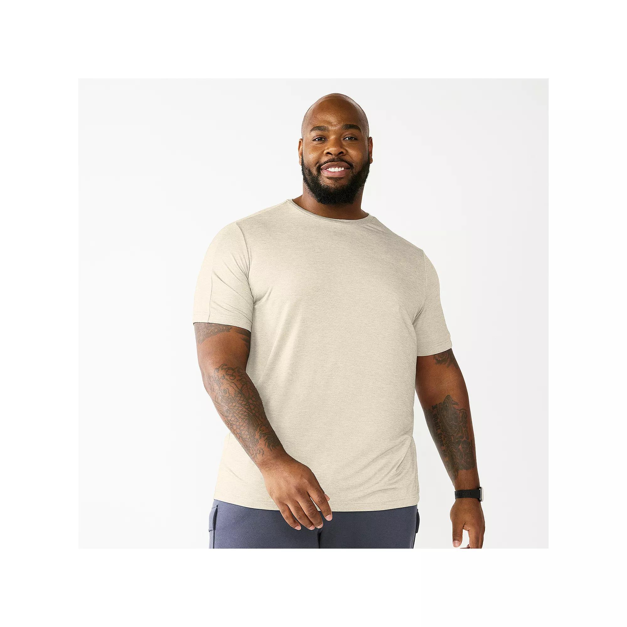 Big & Tall Tek Gear® Essential Gear Tee, Men's, Size: 4XB, Gray Product Image
