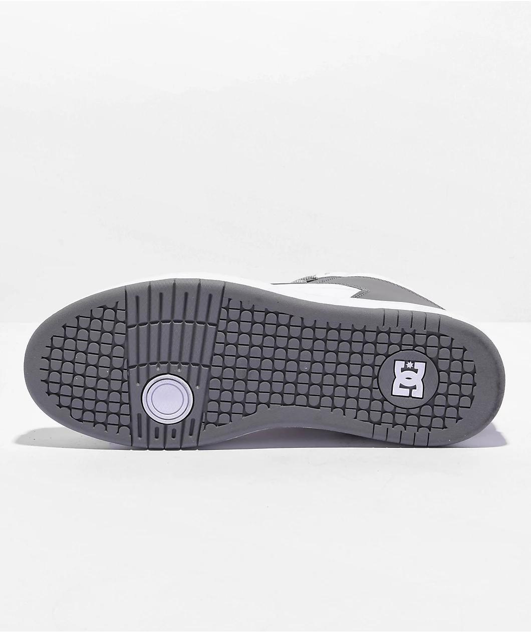 DC Manteca 4 White & Grey High Top Skate Shoes Product Image