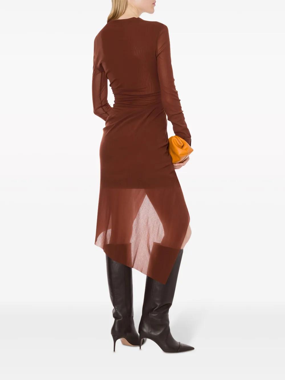 V-neck twist-detail dress  Product Image