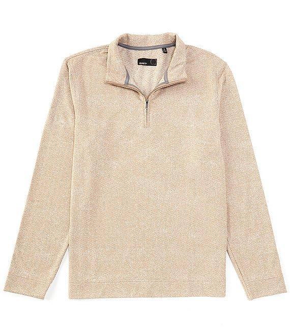Quieti Herringbone Jacquard Quarter-Zip Pullover Product Image