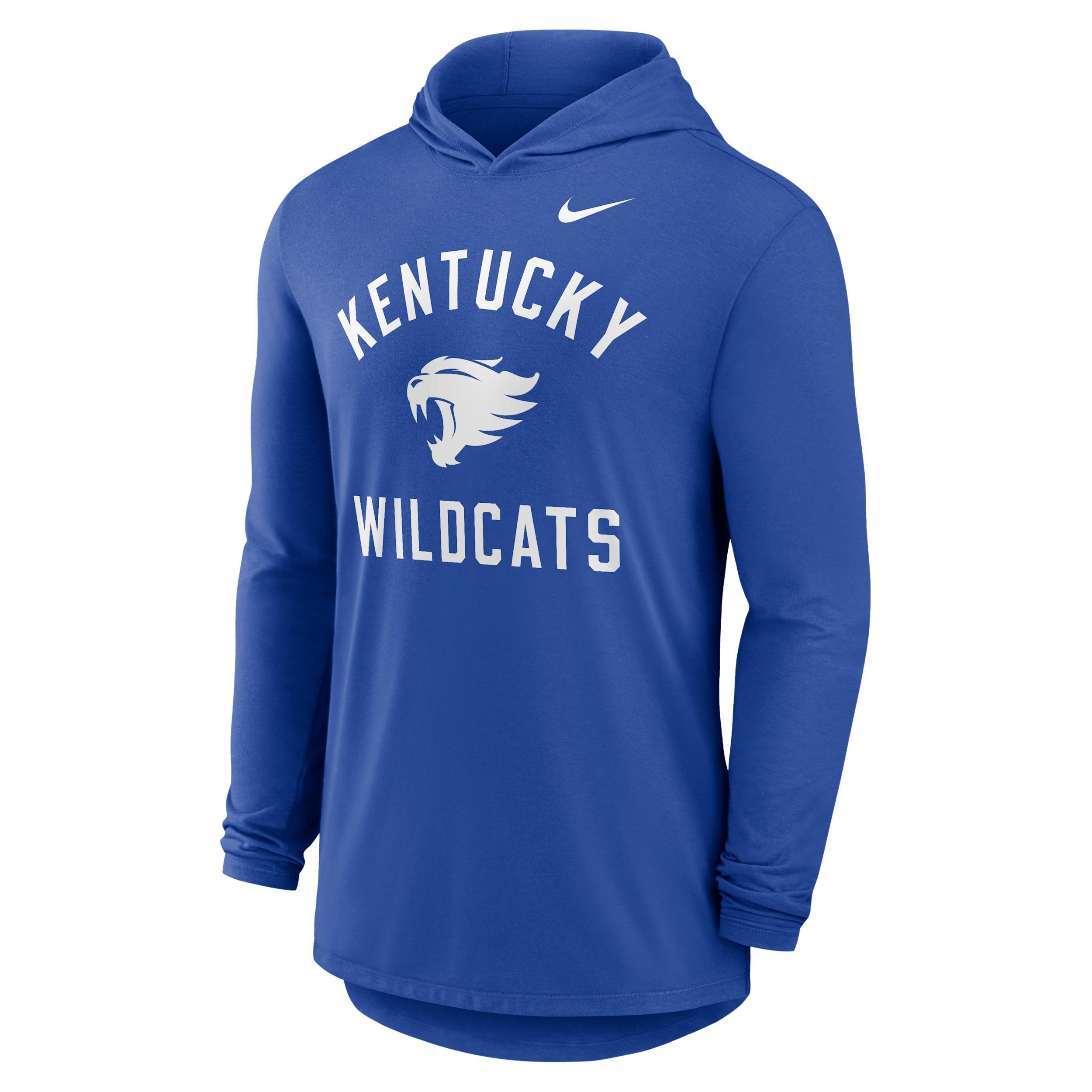 Kentucky Campus Arch Nike Men's Dri-FIT College Long-Sleeve Hooded T-Shirt Product Image