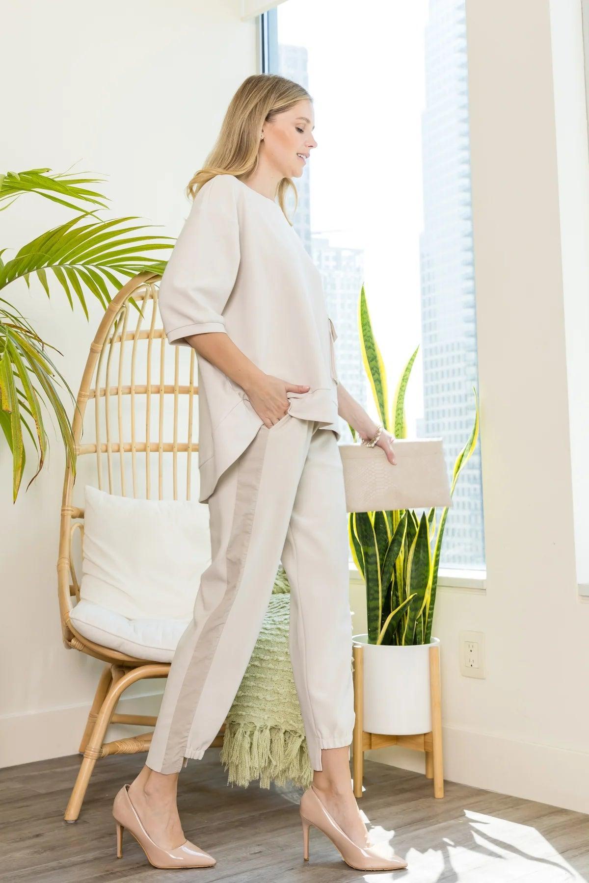 Katie Knit Crepe Pants Product Image