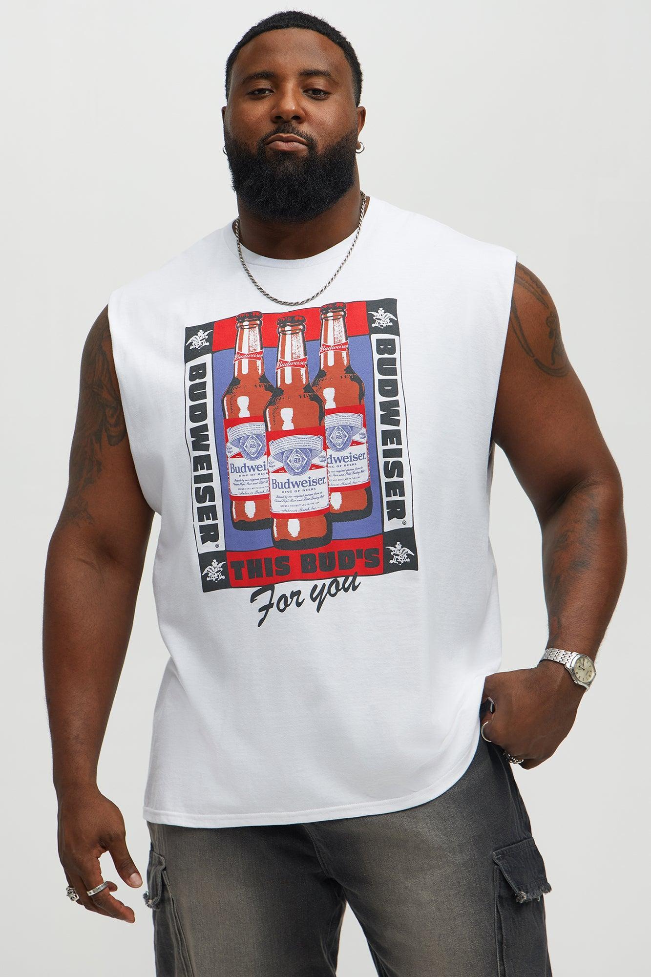 Budweiser For You Muscle Tee - White Product Image