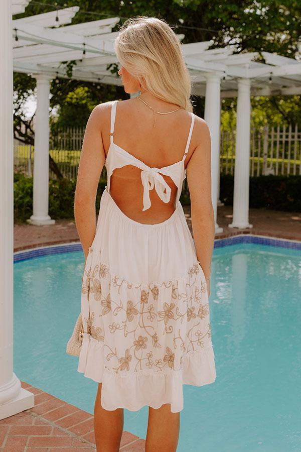 Seaside Bliss Embroidered Mini Dress Product Image
