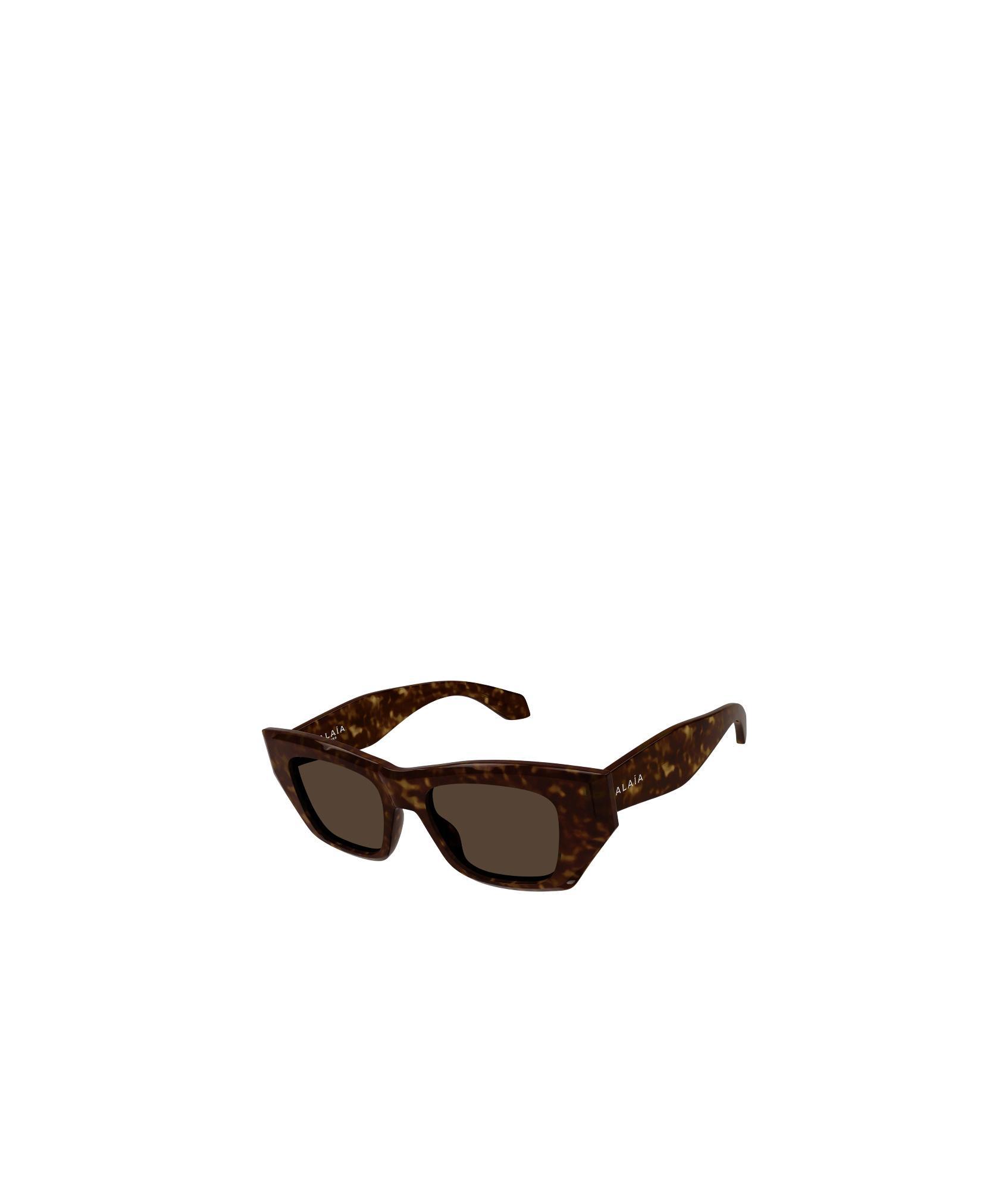 ALAÏA Tortoiseshell-effect Tinted Sunglasses In Brown Product Image