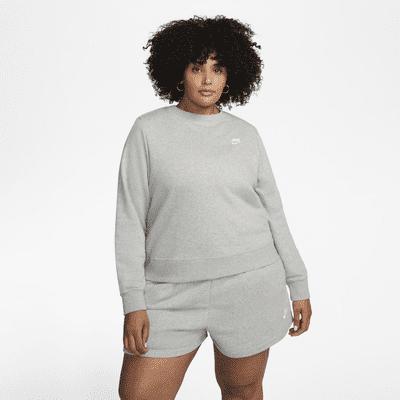 Women's Nike Sportswear Club Fleece Crew-Neck Sweatshirt (Plus Size) Product Image