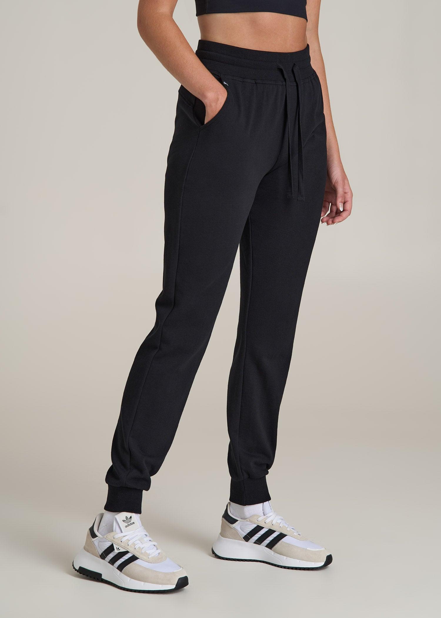 Wearever 2.0 French Terry Joggers for Tall Women in Black Product Image