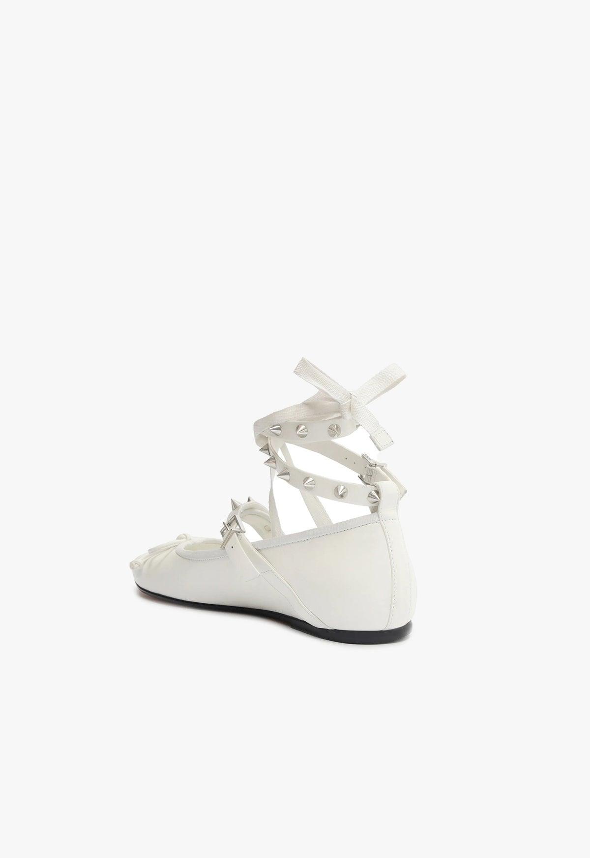 Larissa Lace Up Calf Leather Flat Product Image