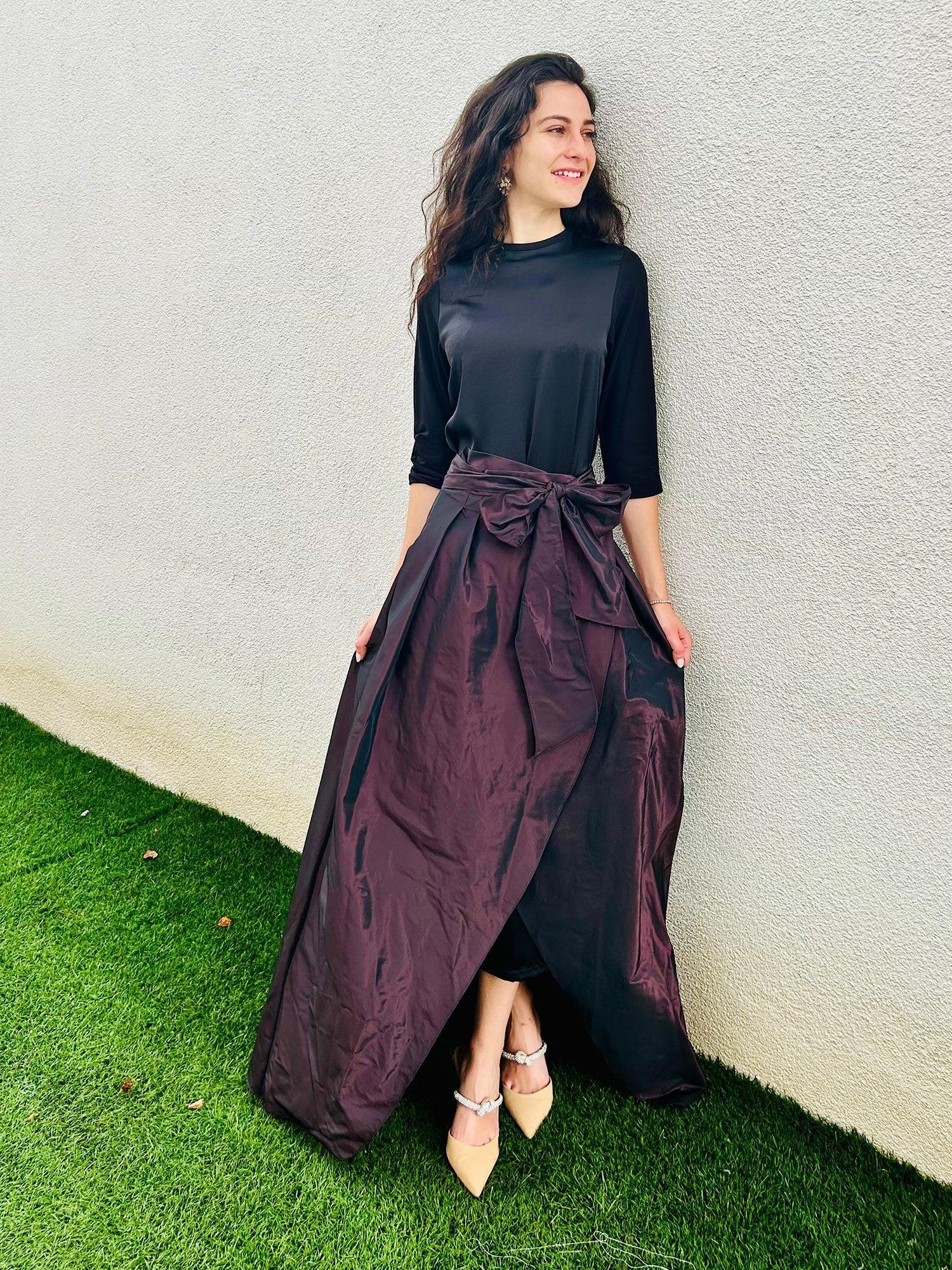 Teri Jon Sequin Skirt Product Image