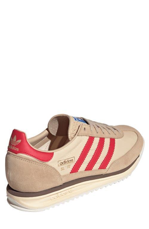 adidas Gender Inclusive SL 72 RS Sneaker in Beige/Pure Ruby/Sand at Nordstrom, Size 10 Women's Product Image