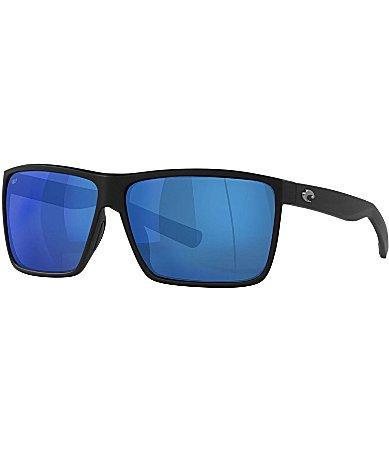Costa Mens 6S9018 Rincon Mirrored 63mm Rectangle Polarized Sunglasses Product Image