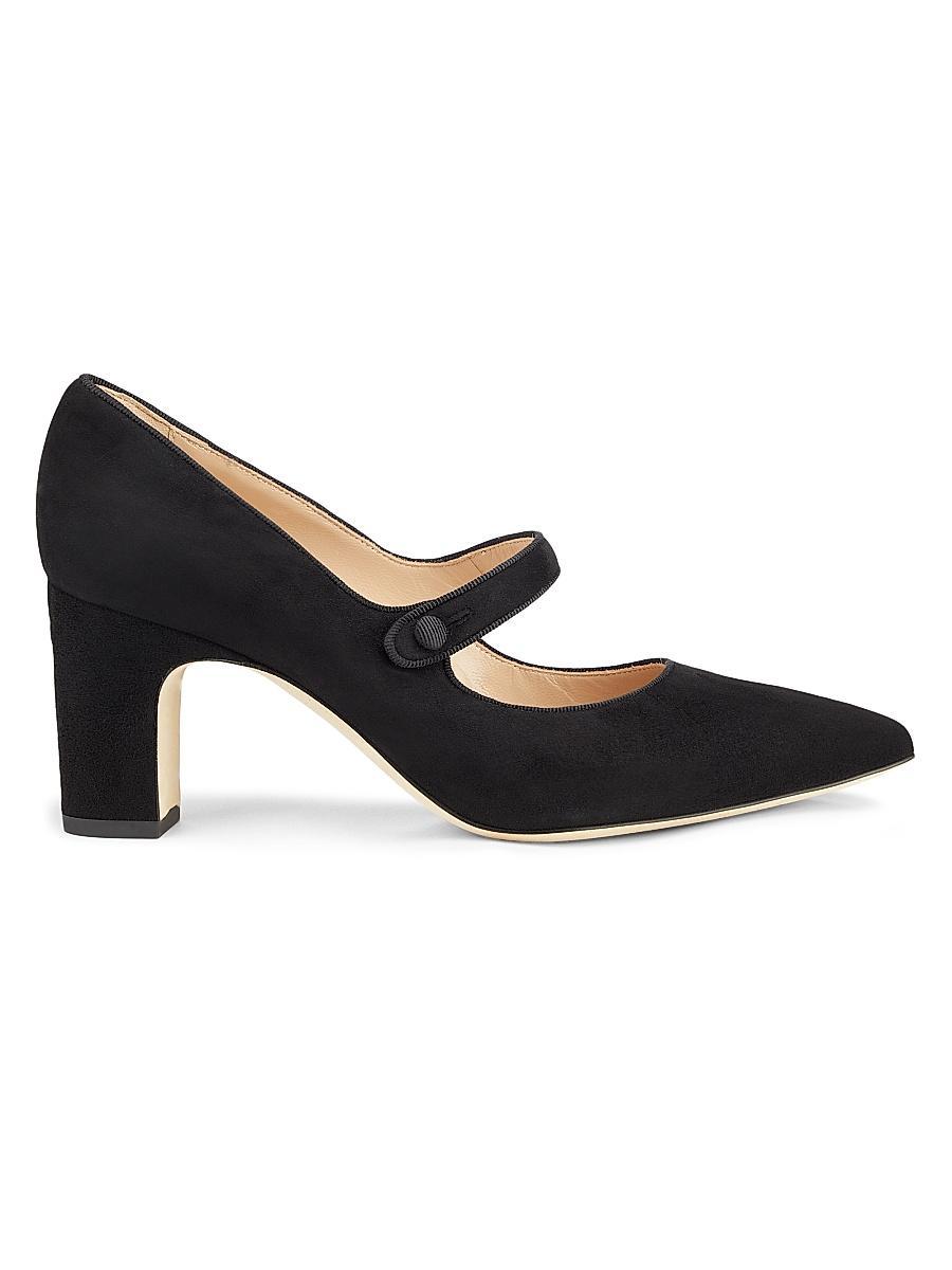 Womens Campariba Suede Block-Heel Pumps Product Image