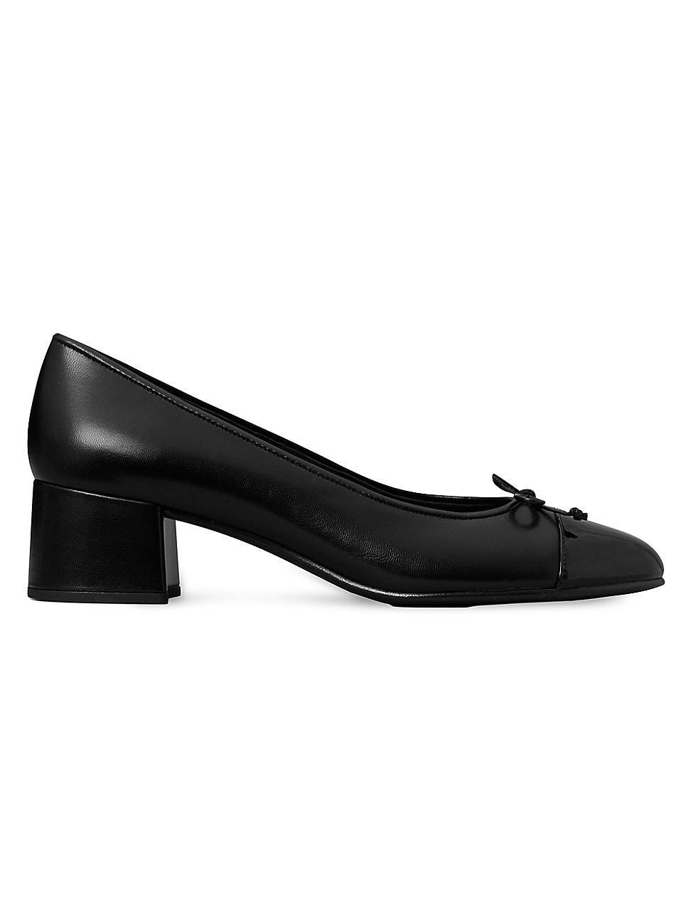 Bicolor Cap-Toe Ballerina Pumps Product Image