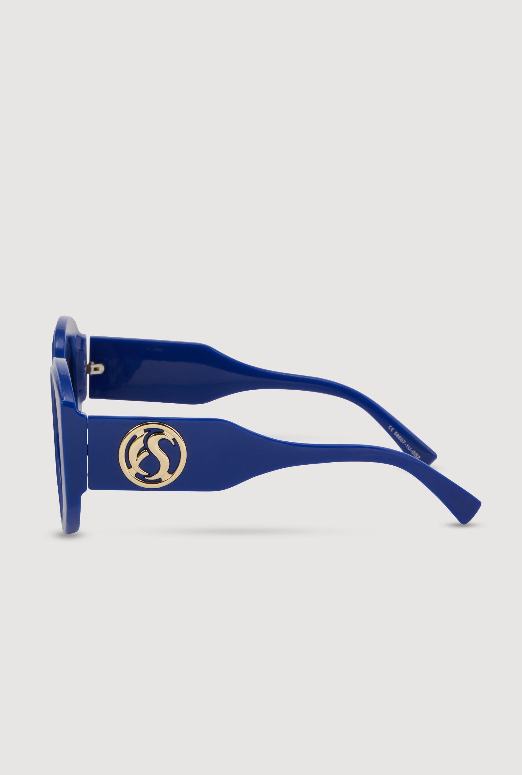 Retro Oversized Round Frame Sunglasses Unisex Product Image