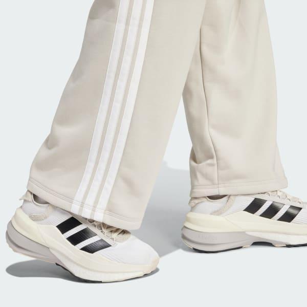 Women's adidas Essentials Small Logo Fleece Pants, Size: XL, Wonder Alumina White Product Image