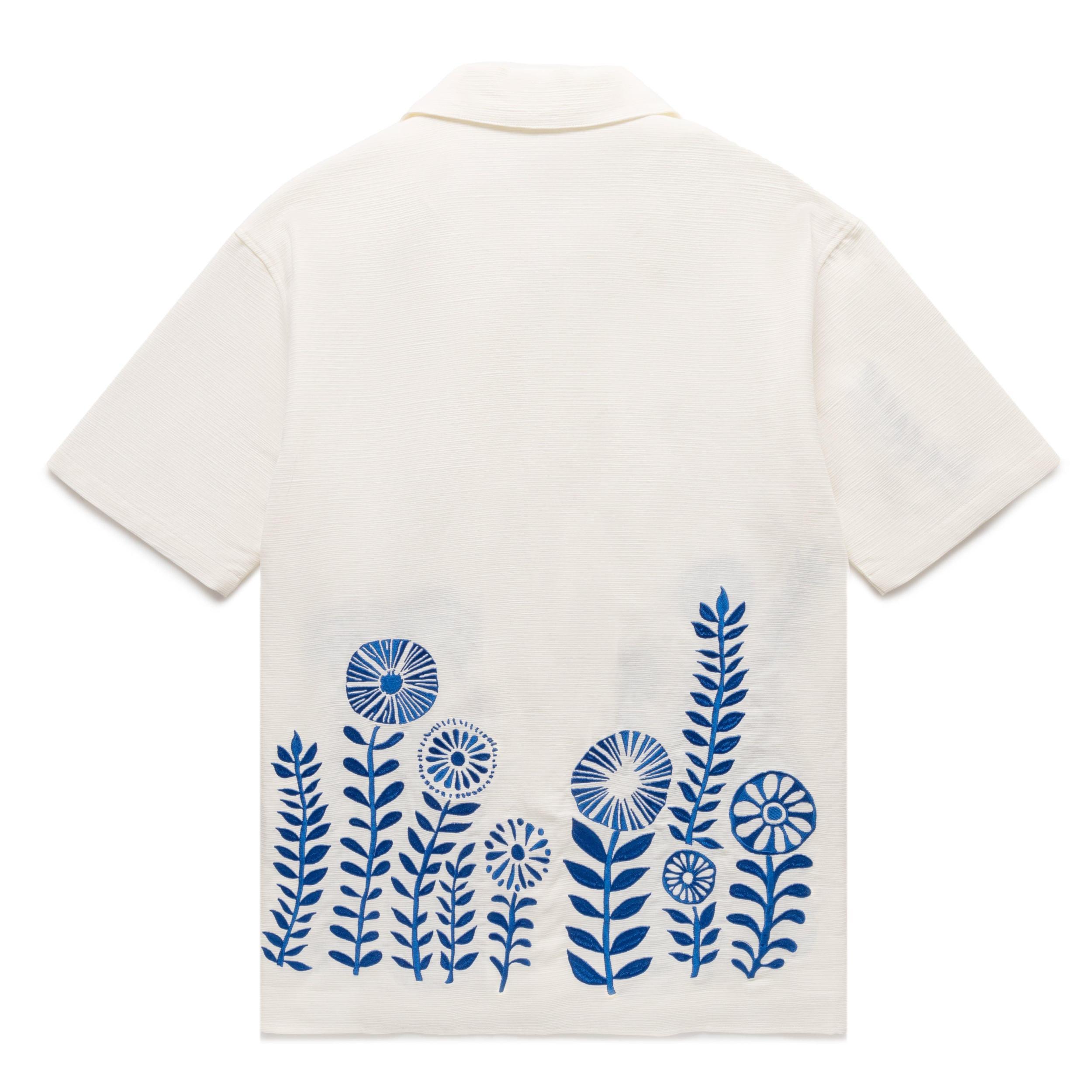 MAY EMBROIDERY OPEN COLLAR SHIRT Product Image