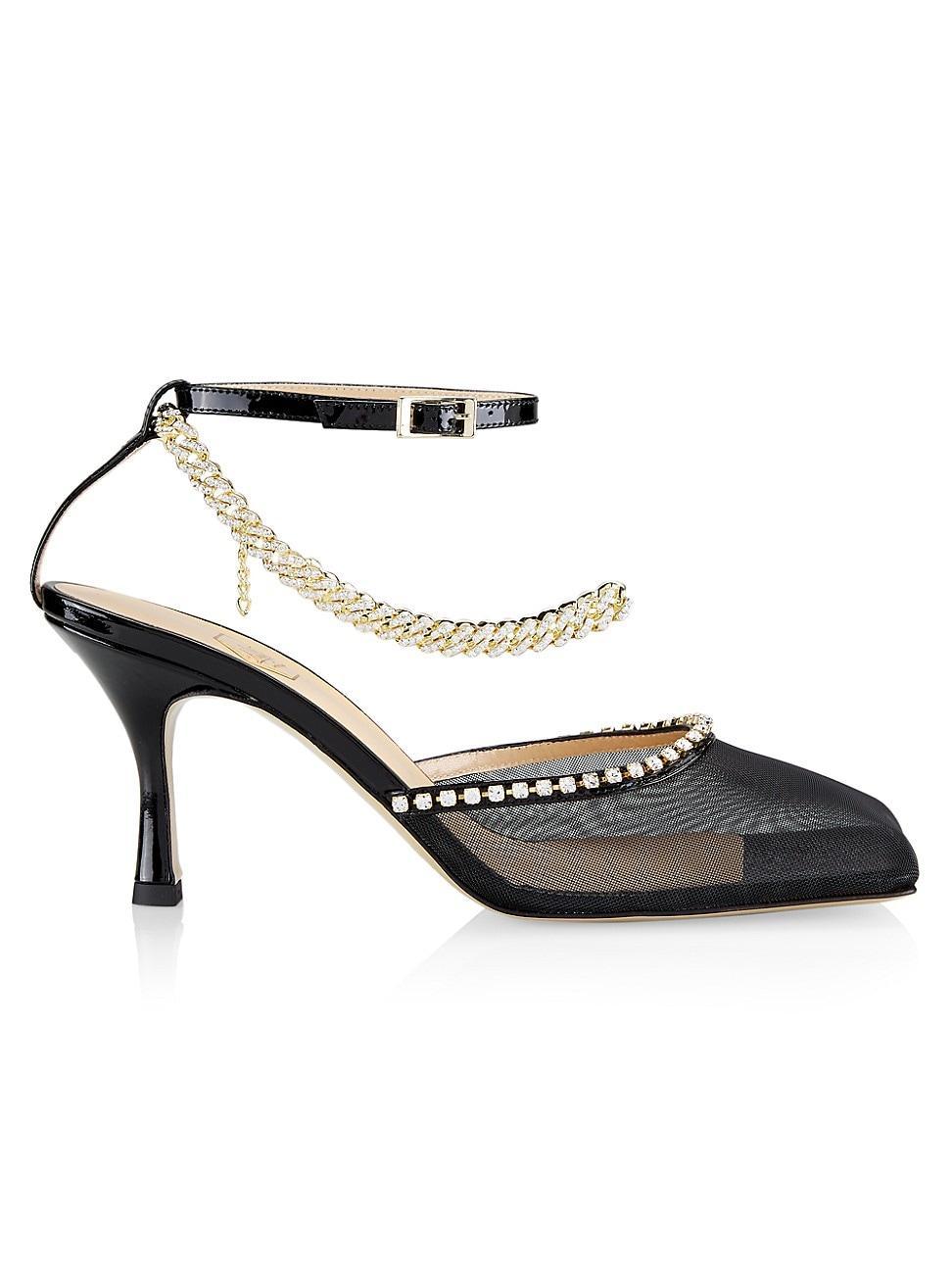 Womens Stories Through Seasons Stellar Crystal-Embellished Mesh Pumps Product Image