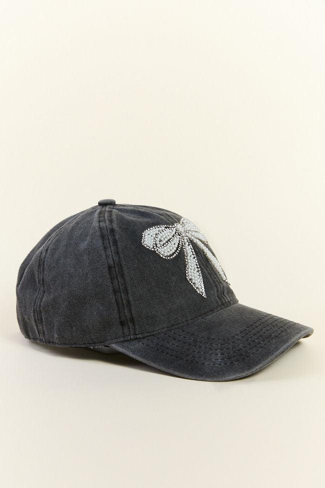 Black Pearl Bow Hat Product Image