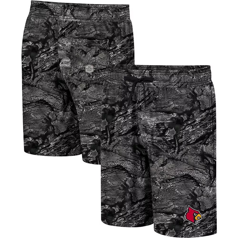 Men's Colosseum Charcoal Kansas State Wildcats Realtree Aspect Ohana Swim Shorts, Size: Medium Product Image