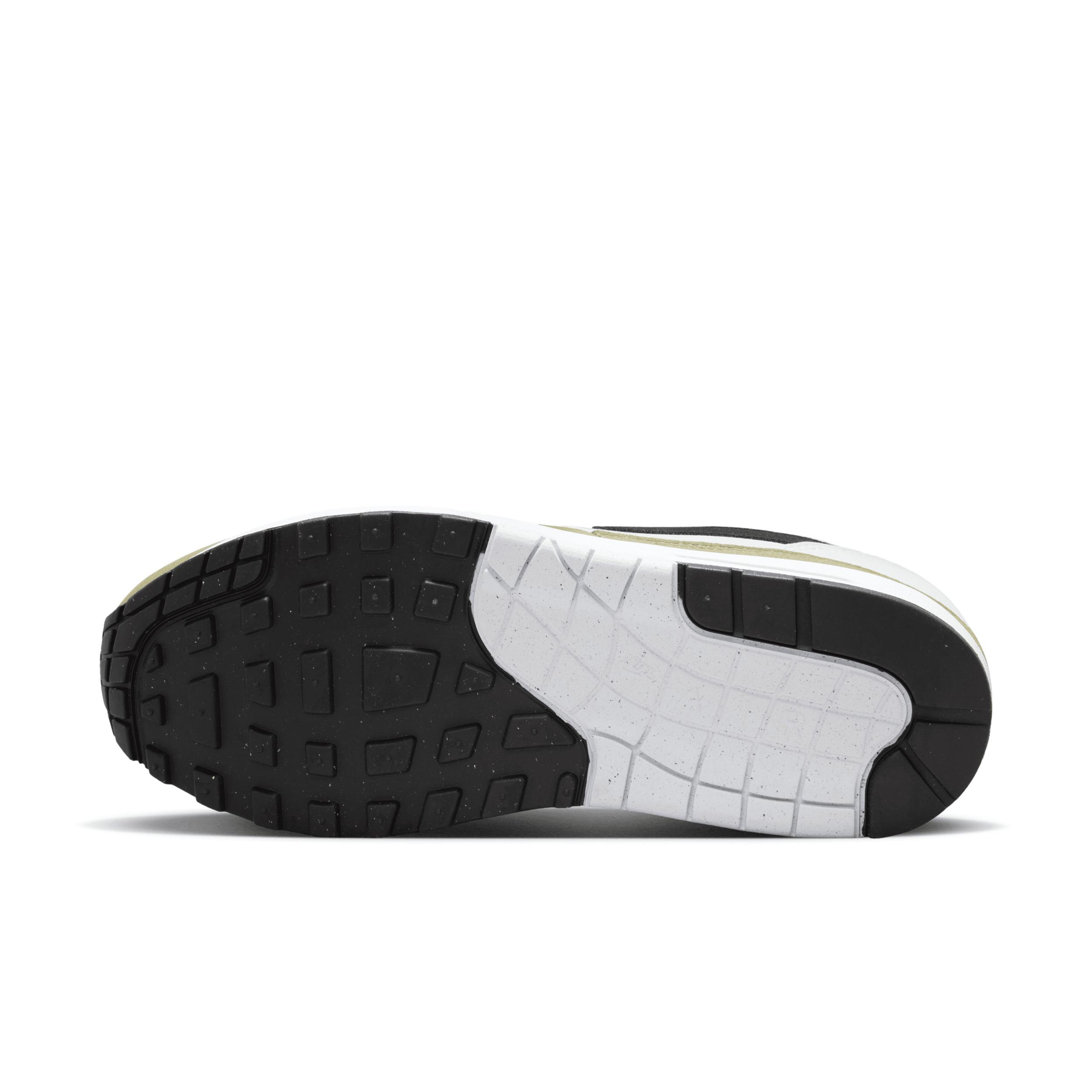 Nike Mens Air Max 1 - Running Shoes White/Black/Grey Product Image
