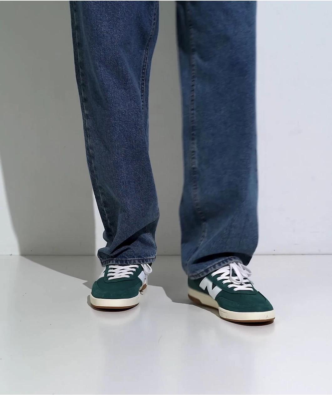New Balance 440 V2 Spruce & White Skate Shoes Product Image