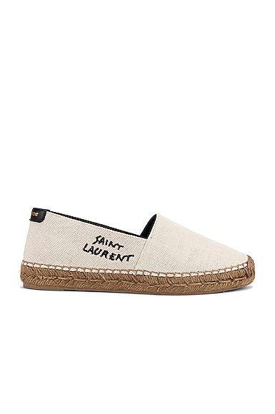 Saint Laurent Signature Espadrilles in White Product Image