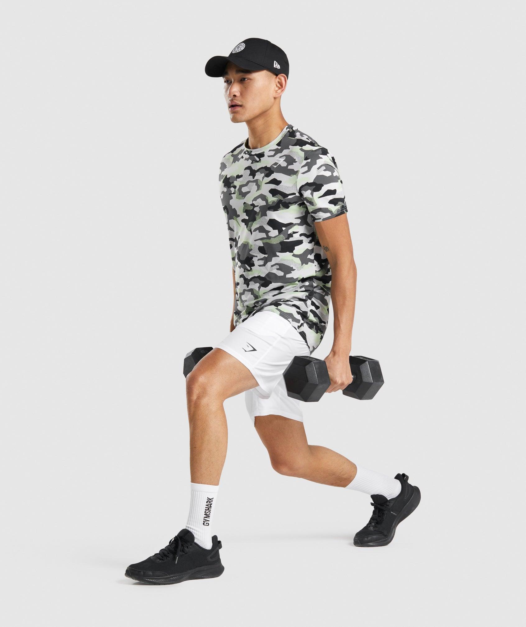 Gymshark Arrival 7" Shorts - White Male Product Image