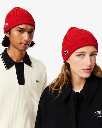 Rib Knit Brushed Wool Beanie Product Image