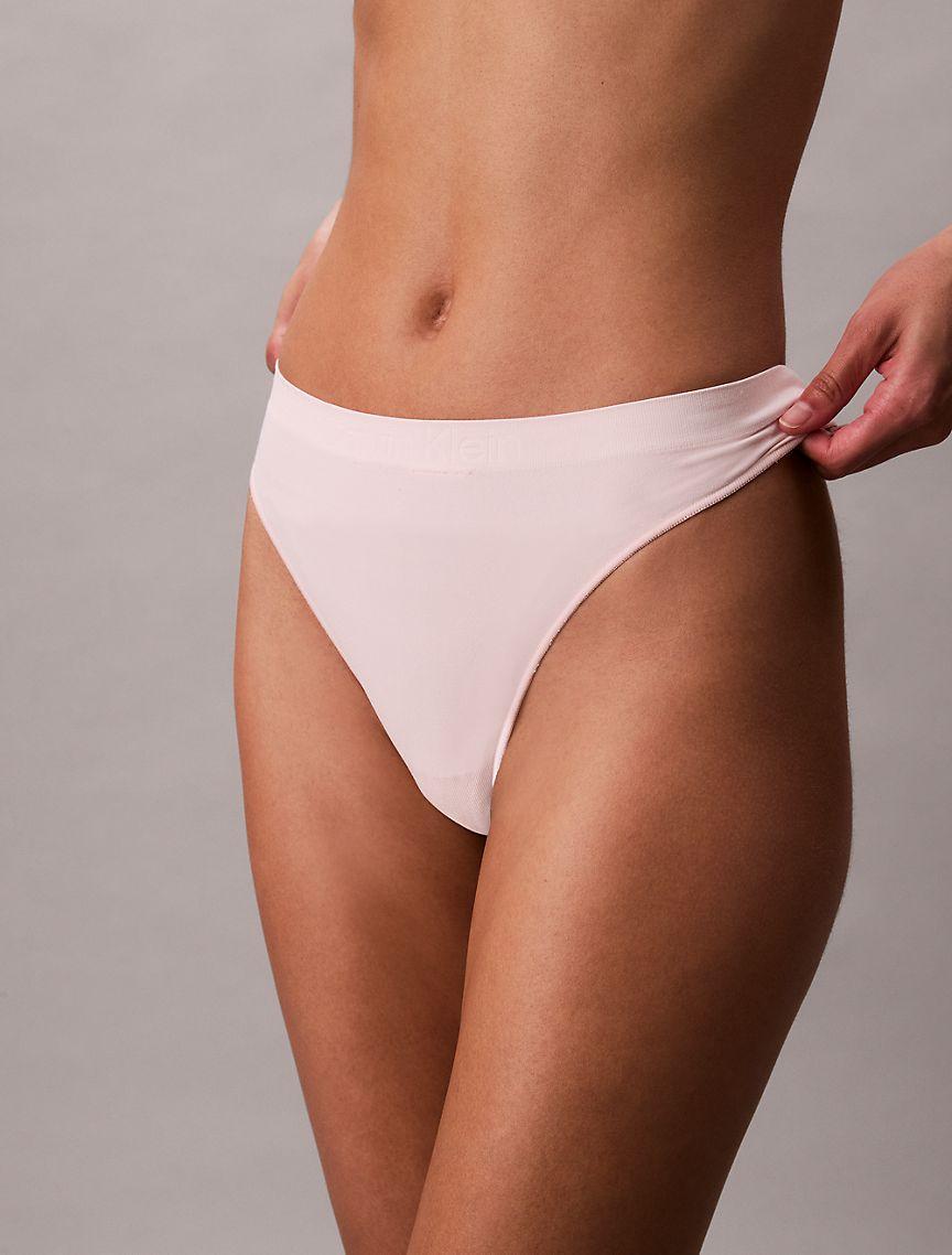 Calvin Klein Womens Bonded Flex Thong - Blue Product Image