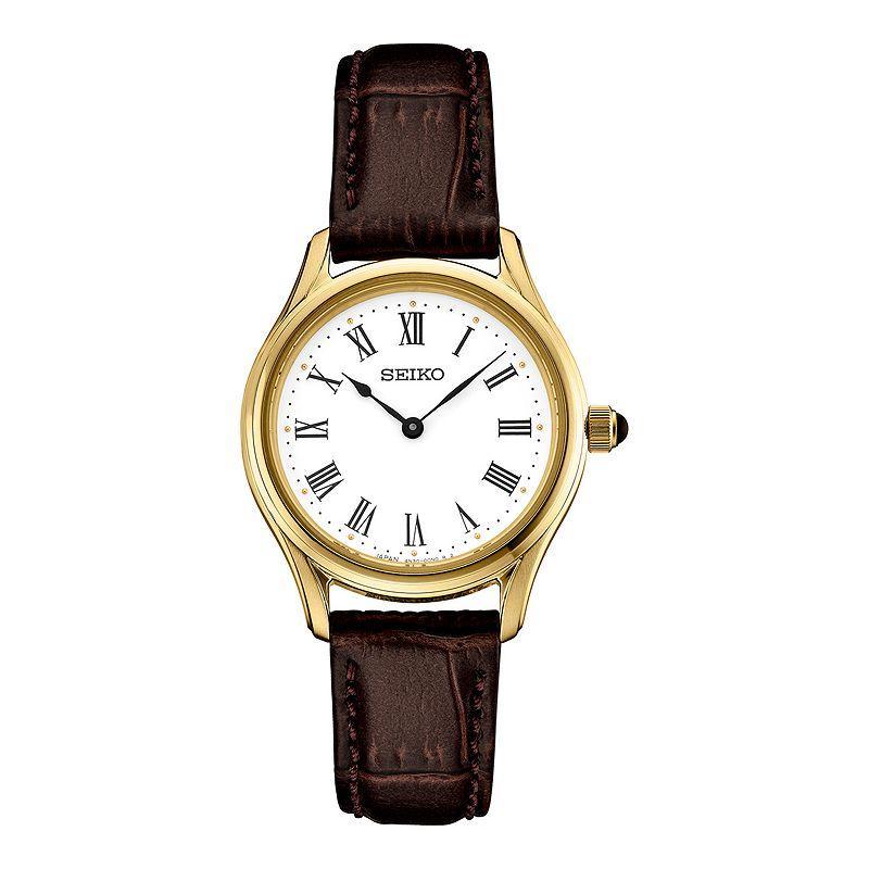 Seiko Essentials Womens White Dial Strap Watch - SWR072 Product Image