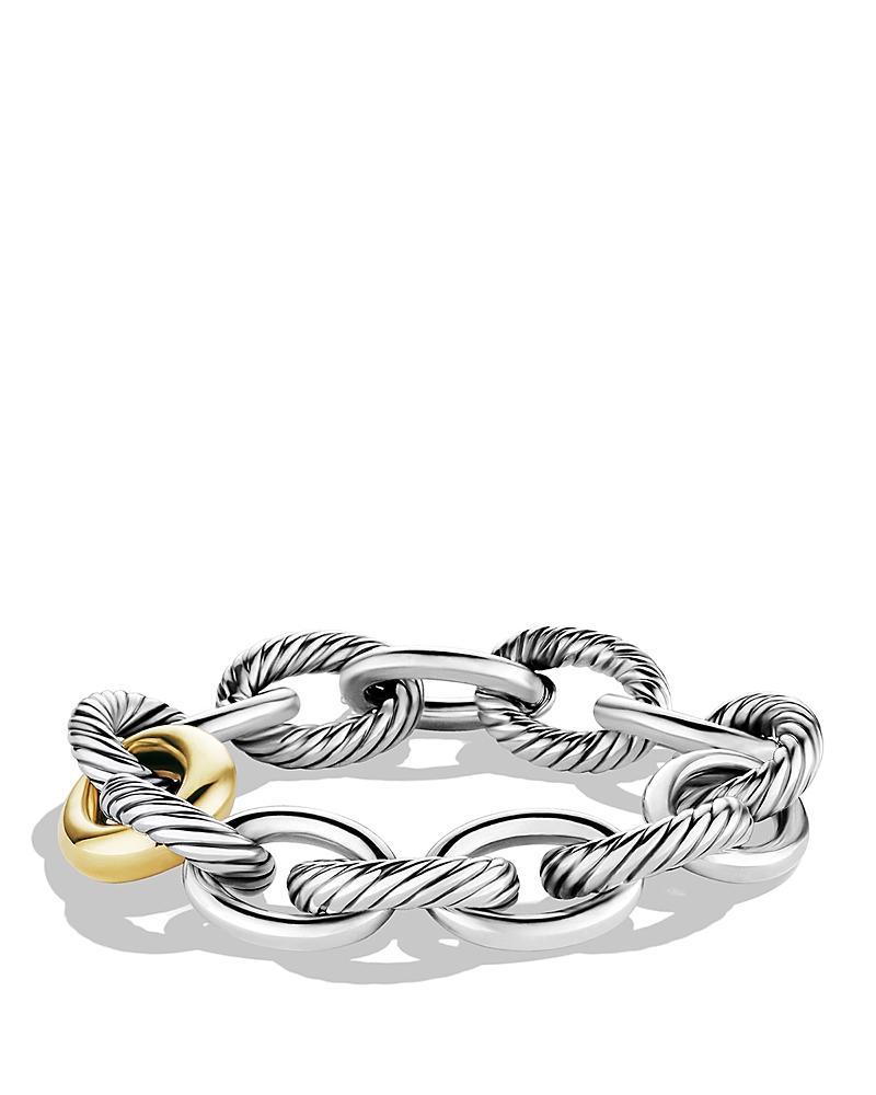David Yurman Oval Chain Extra-Large Link Bracelet with Gold Product Image