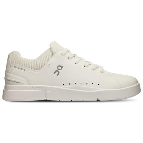 On Mens The Roger Advantage Low Top Sneakers in All White Product Image