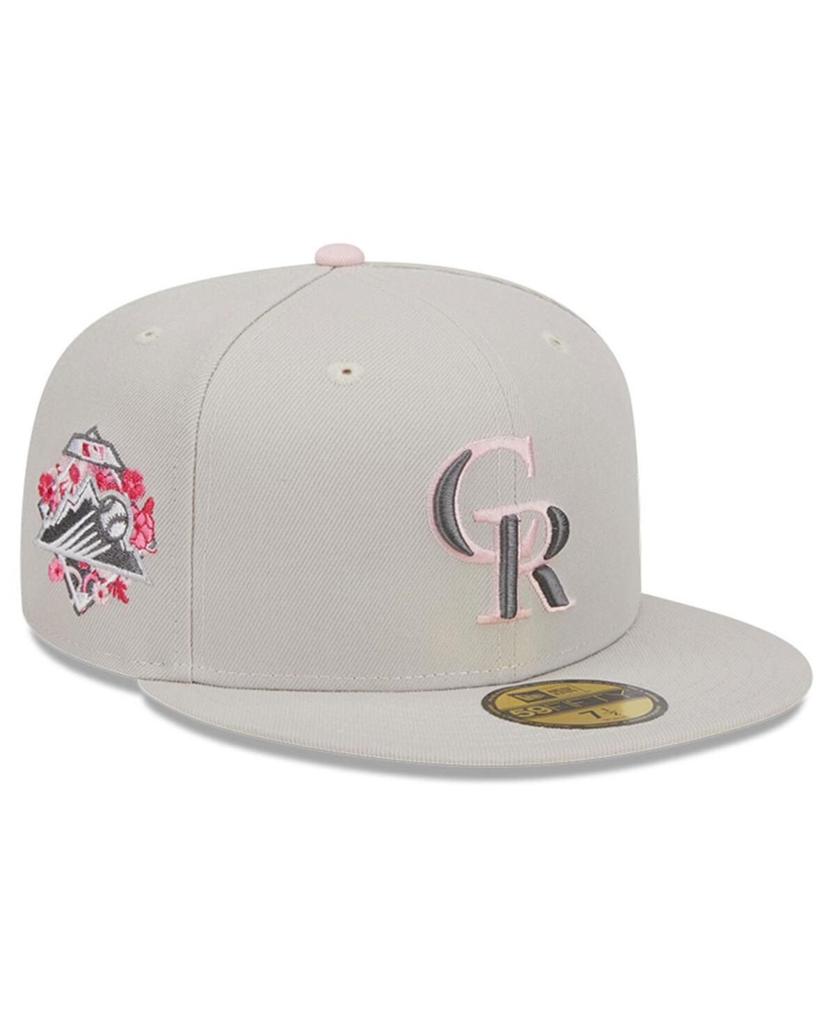 Men's New Era  Khaki Colorado Rockies 2023 Mother's Day On-Field 59FIFTY Fitted Hat, Size: 8, Beig K Product Image