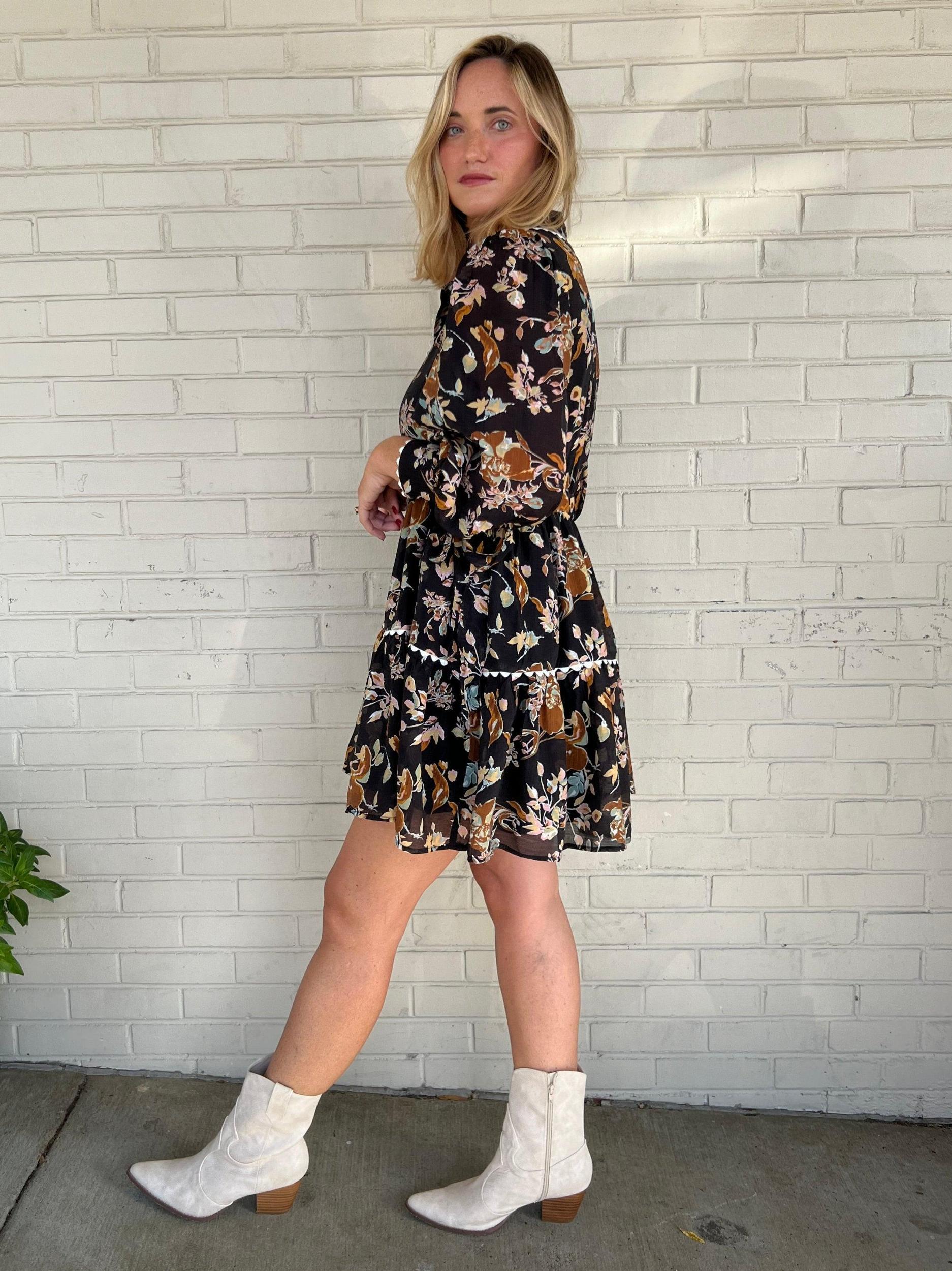 Change Of Seasons Long Sleeve Mini Dress Product Image
