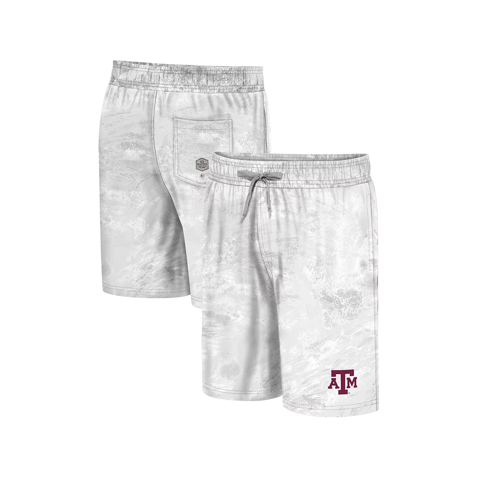 Men's Colosseum White Washington Huskies Realtree Aspect Ohana Swim Shorts, Size: XL Product Image