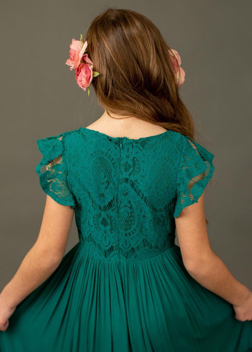 Macy Dress in Teal Girls Product Image