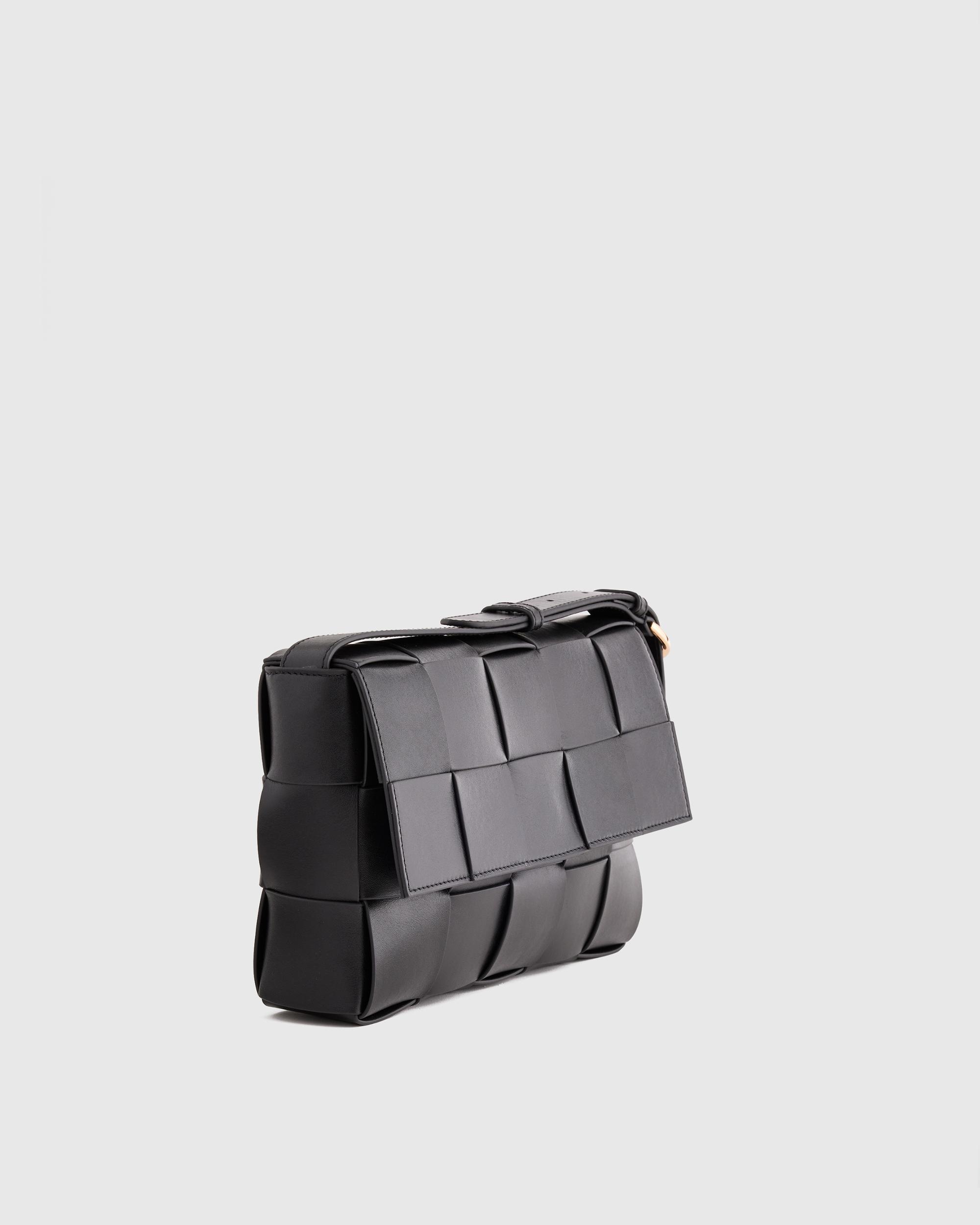 Quince | Women's Italian Leather Handwoven Flap Crossbody Product Image