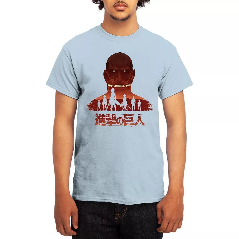 Men's Attack on Titan Distressed Scout Symbol Graphic Tee, Boy's, Size: Medium, Green Product Image