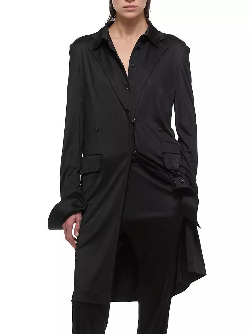 Long Single-Breasted Jacket Product Image