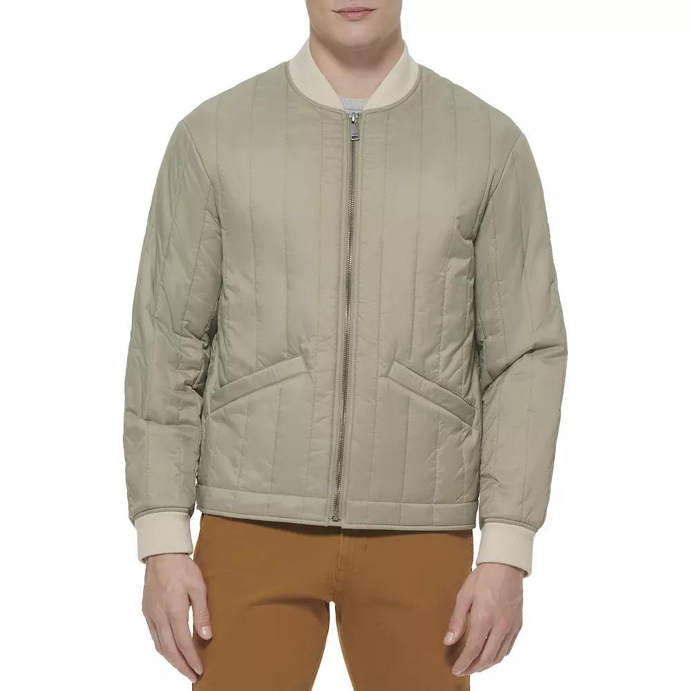 Men's Dockers® Bomber Jacket with Vertical Quilting, Size: XL, Black Product Image