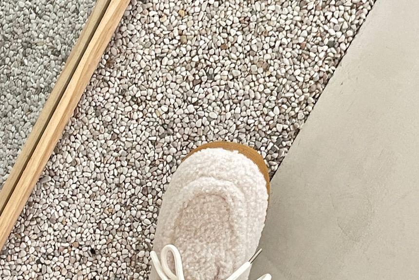 Fleece Lace Up Shoes Product Image