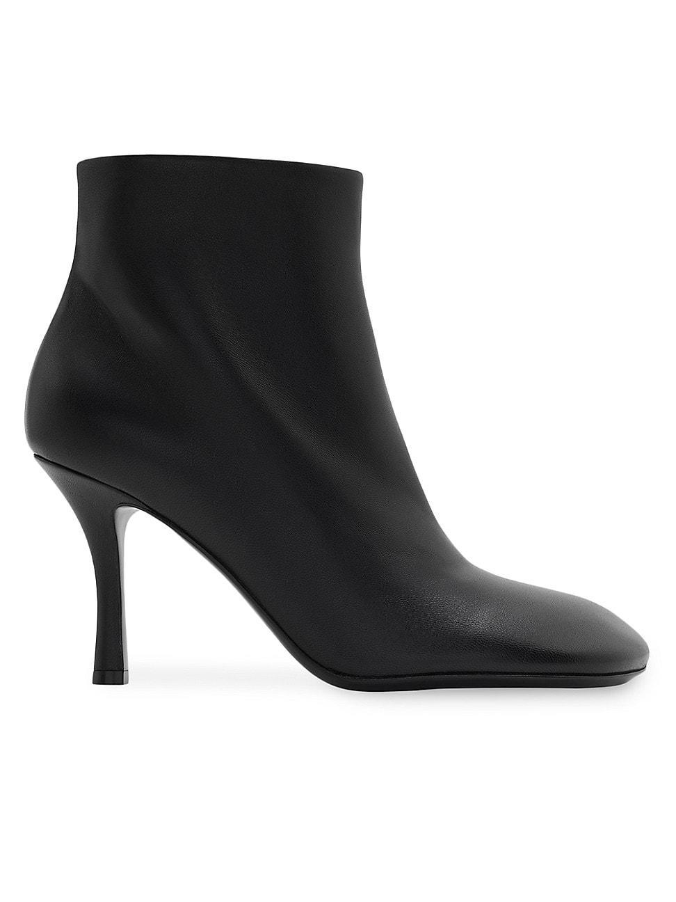 Baby Leather Stiletto Ankle Booties Product Image
