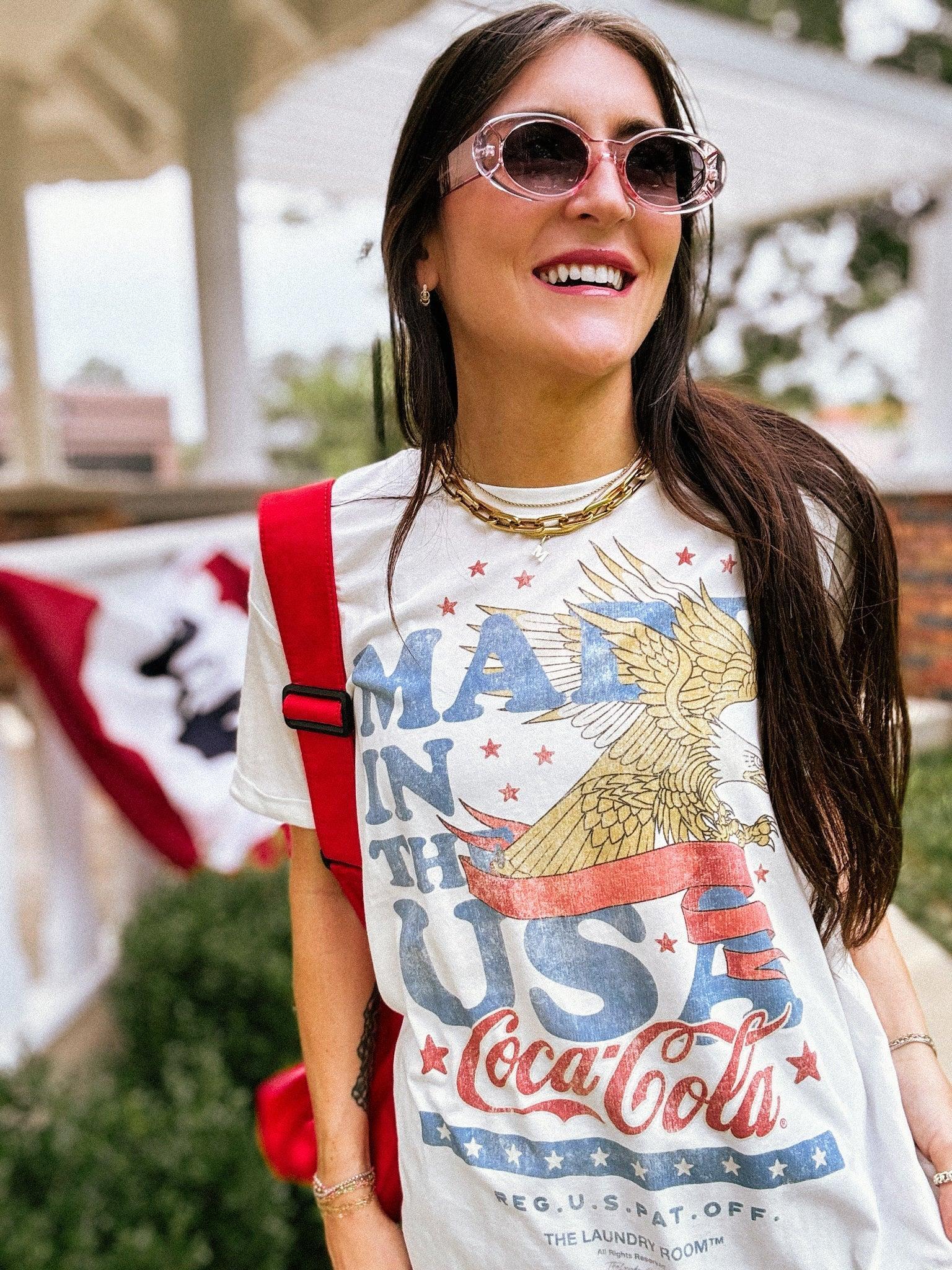 Coca Cola USA Banner Oversized Tee Product Image
