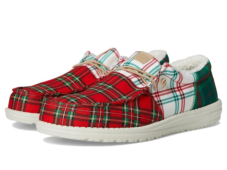 Heydude Mens Wally Tri Plaid Slip On Sneaker Product Image