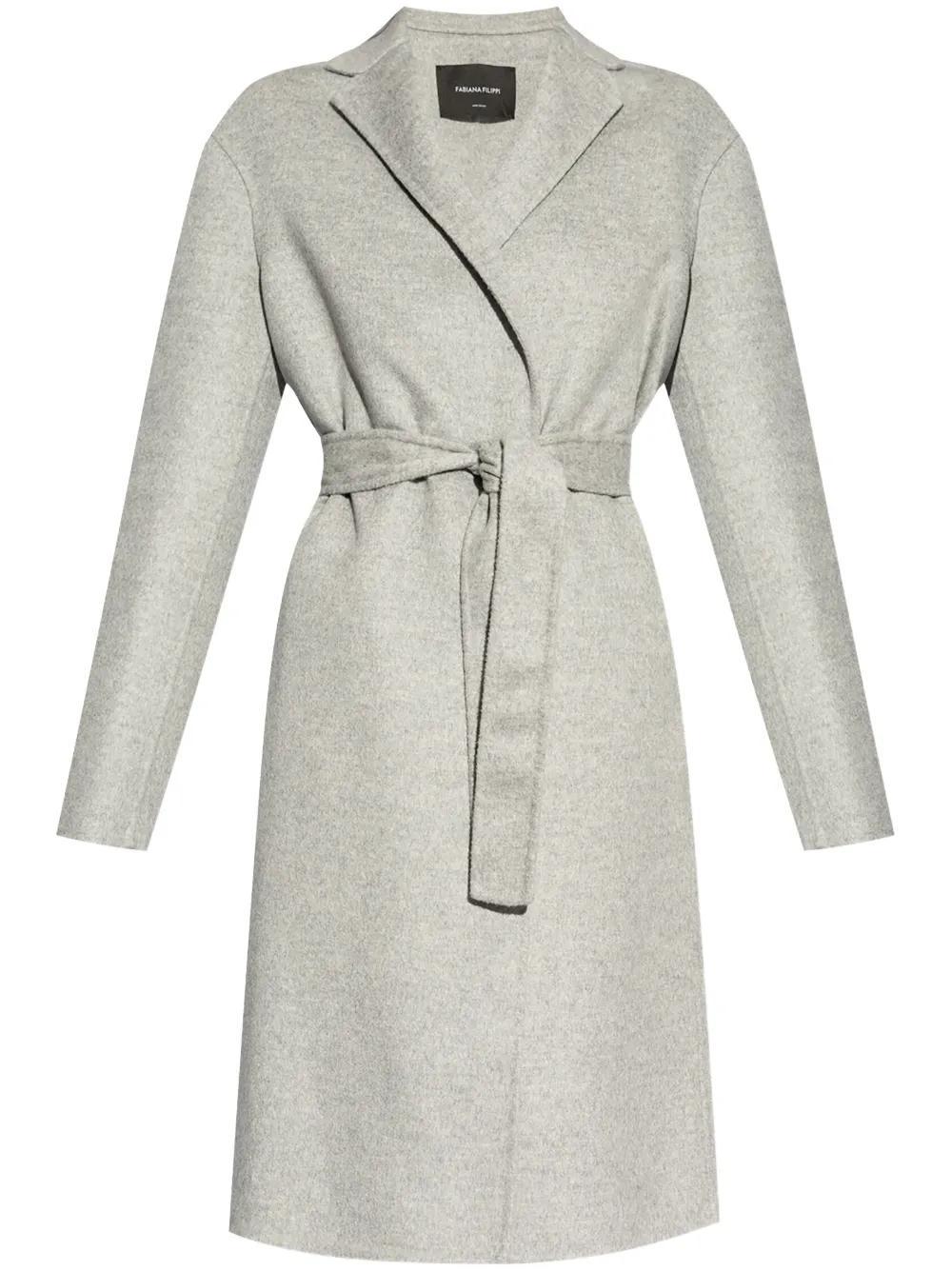 FABIANA FILIPPI Mid-lenght Coat In White Product Image