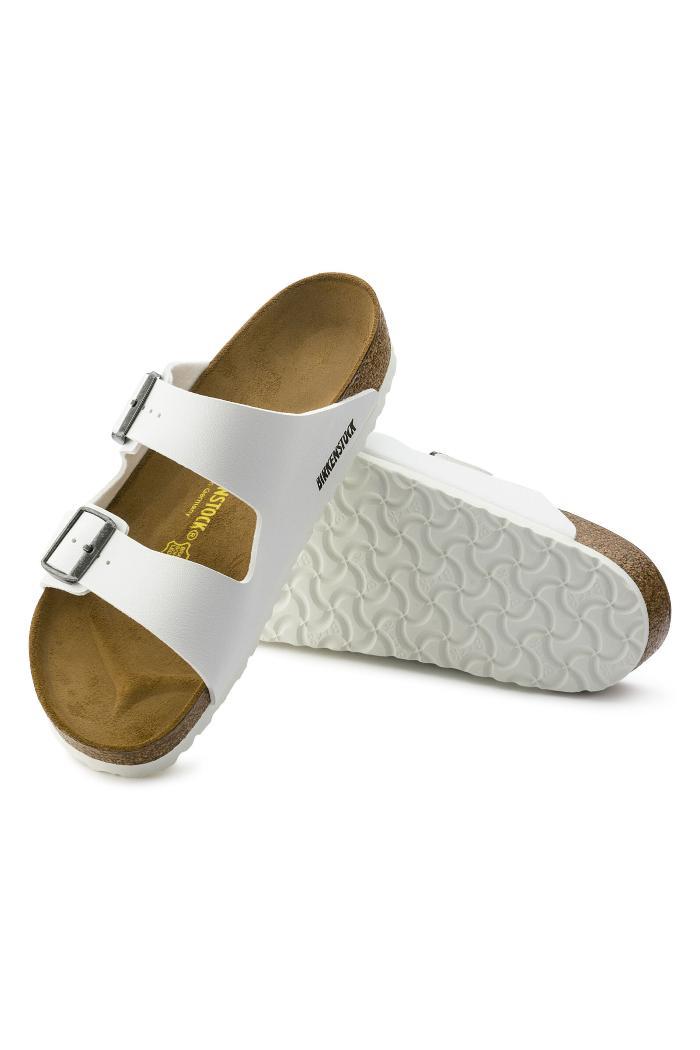 Birkenstock Arizona Birko-Flor Narrow Width in White Product Image